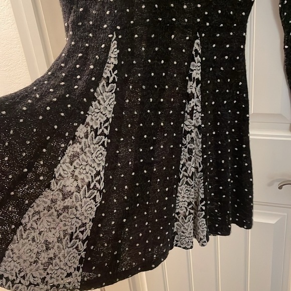 A'reve Black sweater /jacket ‎ Button up lace detail jacket by  all decd out NWT - Picture 8 of 16